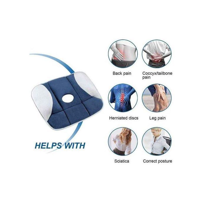 Coussin de siège orthopédique antidérapant pour chaise de bureau