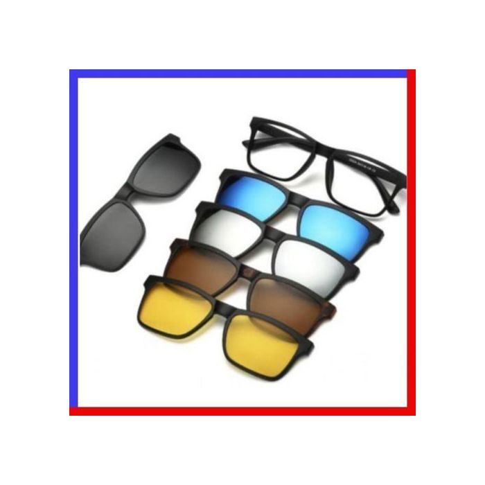 Magic Vision Lunettes a Clip magnétique 6 en 1 MAGIC VISION Soleil ou night vision