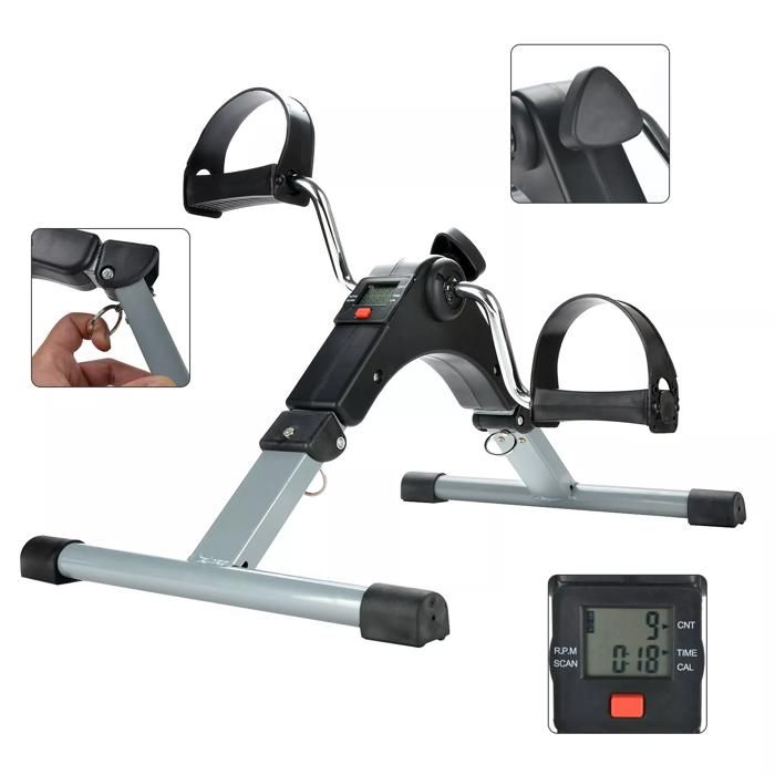 Pédalier d'exercice Mini bras jambe LCD vélo d'exercice pied main vélo pédalier