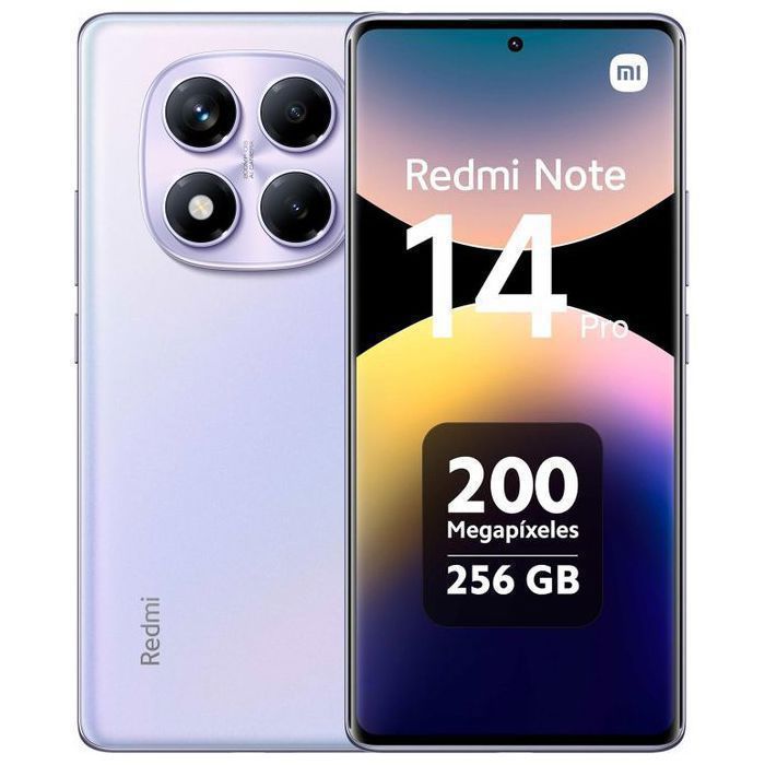 XIAOMI Redmi Note 14 Pro 6.6" (256GB / 8GB ) 200MP - Helio G100 Ultra - Aurora Purple