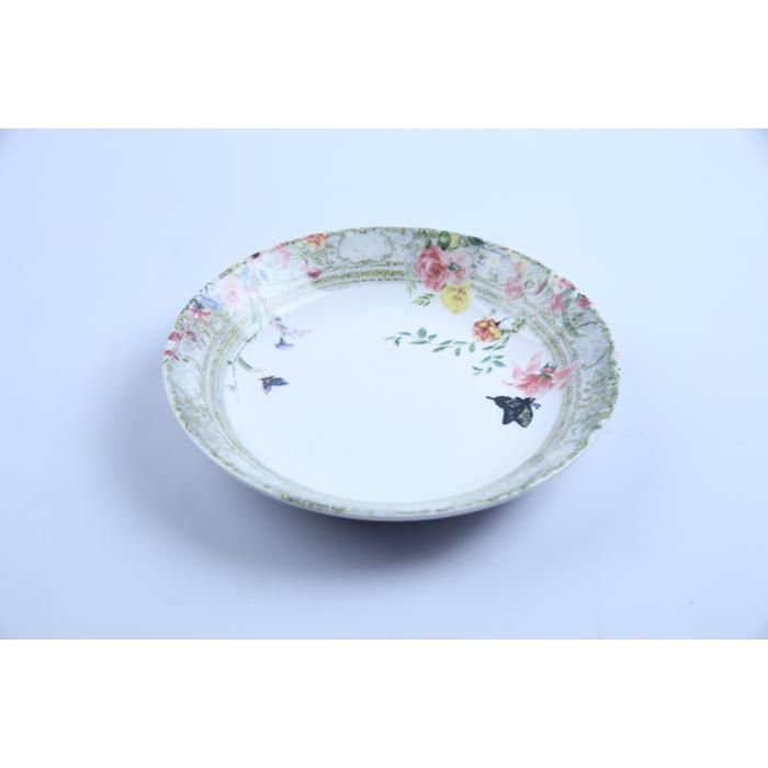 Assiette creuse - GENERIC - Charme - 20,5 cm - Compatible lave-vaisselle - 1 pièce