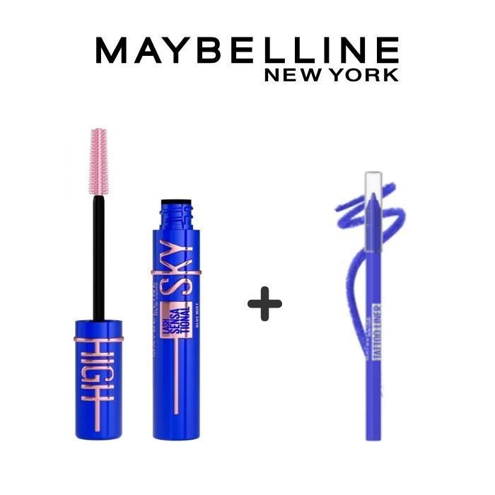 PACK MASCARA SKY HIGH BLUE + TATTOO LINER BLUE