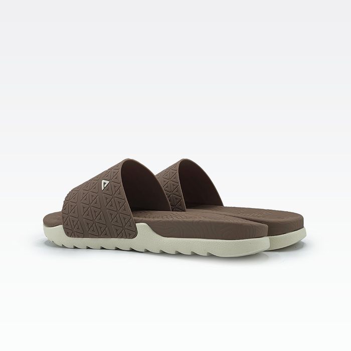 Slippers - Tachi - BROWN LT.KHAKI - Confortables - Semelle souple - Design épuré
