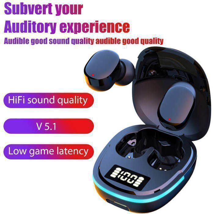 Écouteurs G9S TWS Bluetooth 5.1 - Son HiFi - réduction de bruit - affichage LED - faible latence - confort optimal
