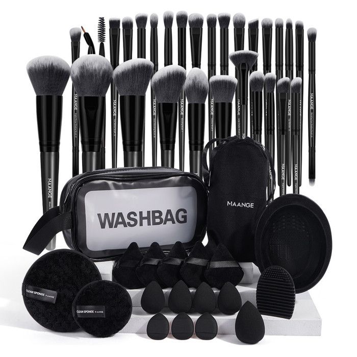 Kit de pinceaux de maquillage - 30pcs - Vegan - Doux - Design classique - Hypoallergénique