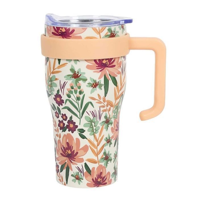 Mug de transport Mini Miami floral 600 ml M6 Couleur aléatoire