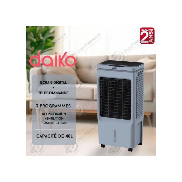 Ventilateur Air Cooler 3 en 1 40L avec écran tactile et télécommande, VACR-9232EK