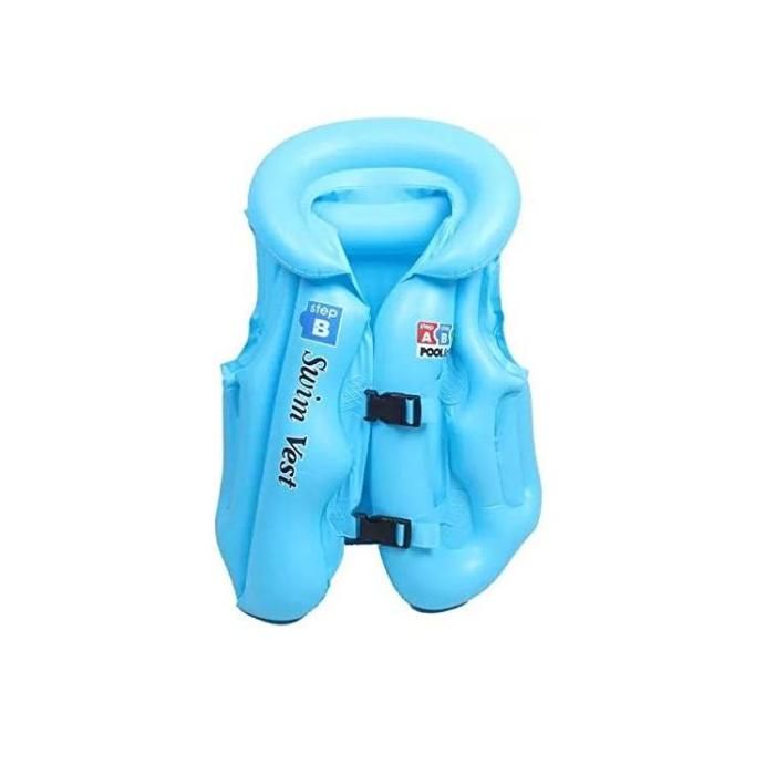 Gilet de nation gonflable pour enfants de 3 à 14 ans Bleu