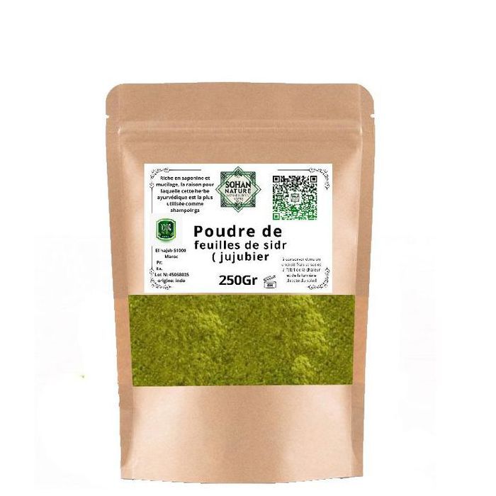 poudre de sidr ( jujubier ) 100% naturel fais main 250gr
