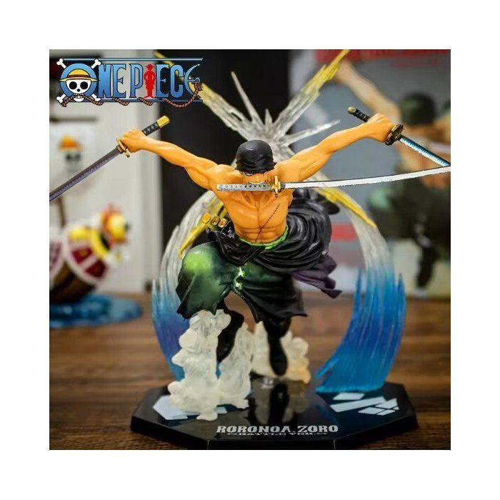 Figurine One Piece Zoro 18 cm PVC – Jouet action, déco DIY, cadeau enfant