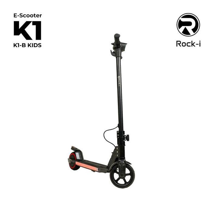 Trottinette Electrique - Rock-i - K1-B - Noir - 150W - 8 Km d'autonomie - Pliable