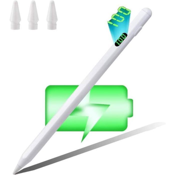 Stylet Universel - GENERIC - Écran Capacitif - Pointe Fine 1,5 mm - Rechargeable - Compatible iOS/Android