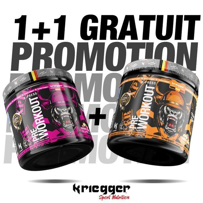 Kriegger Pre-Workout – Offre 1+1 Gratuit