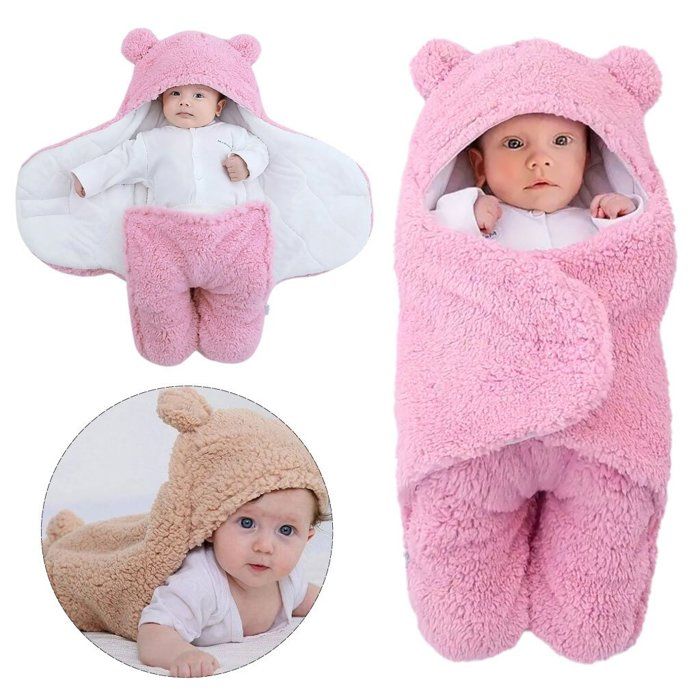 Couvertures Mignonnes En Peluche Pour Nouveau-né