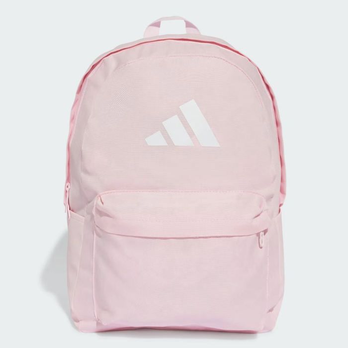 Sac à dos - Adidas - Classic 3 Bar Logo - Rose - Bretelles rembourrées - Poches latérales