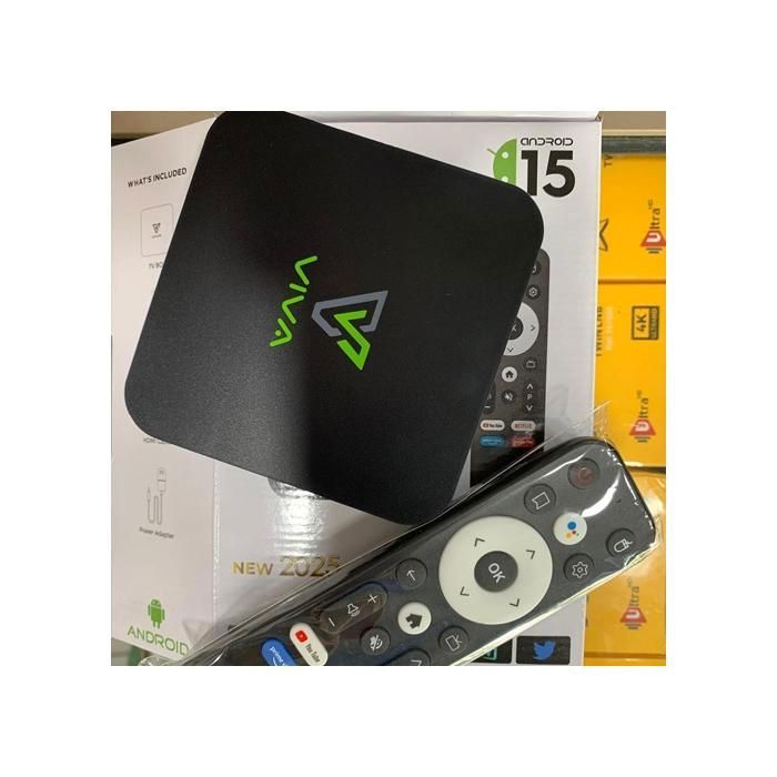 Tv Box Android - VIVA - Android 15  - 4K - 2 Go RAM - 16 Go Stockage + Avec abonnements 1 AN Gratuite