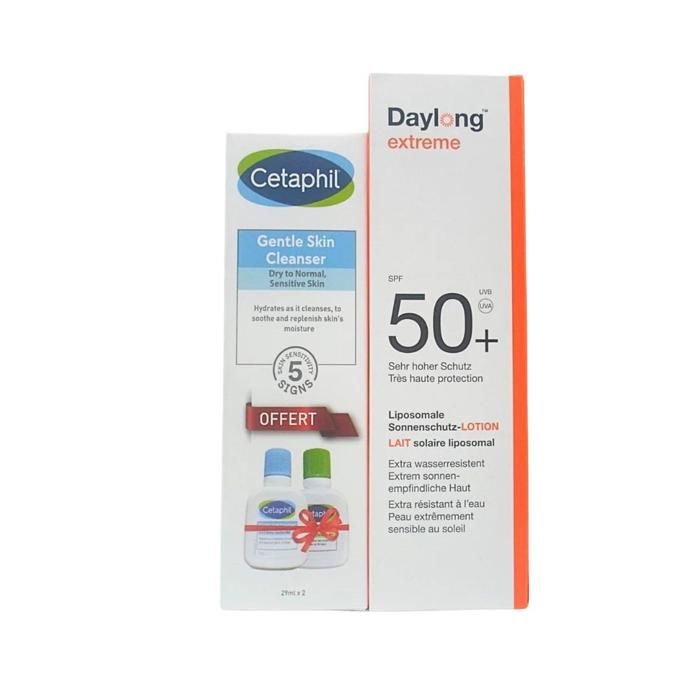 PACK = EXTREME LIPOSOMAL LAIT SOLAIRE SPF50+ 100ML + Cetaphil Lotion & Cieanser