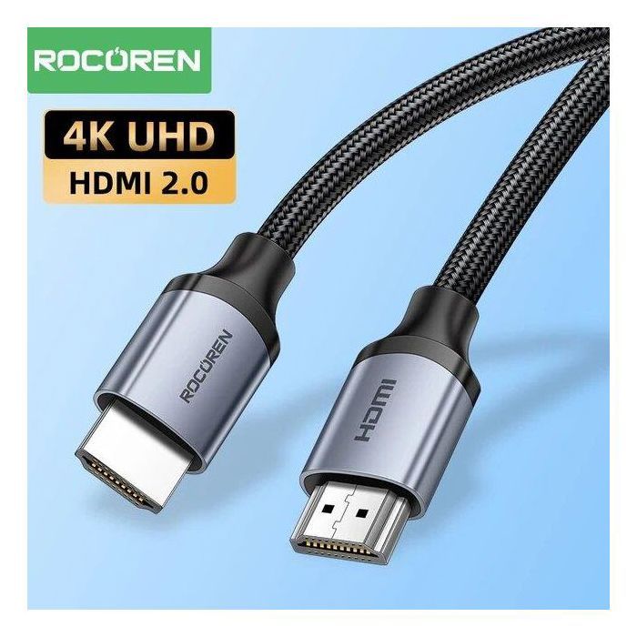 Câble HDMI - ROCOREN - 4K 60Hz - 1m - Ultra HD - Transmission rapide et stable