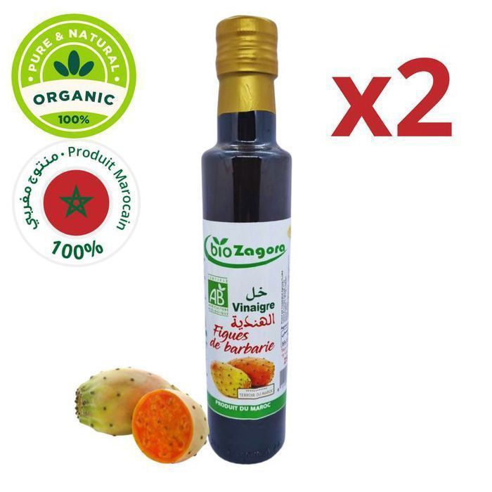 x2 Vinaigre de Figue de Barbarie 250ml – Naturel & Artisanal – Coopérative Marocaine