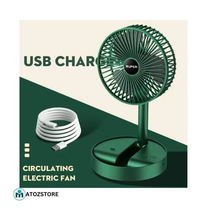 Ventilateur pliant électrique Rechargeable, petit ventilateur télescopique, Couleur aléatoir