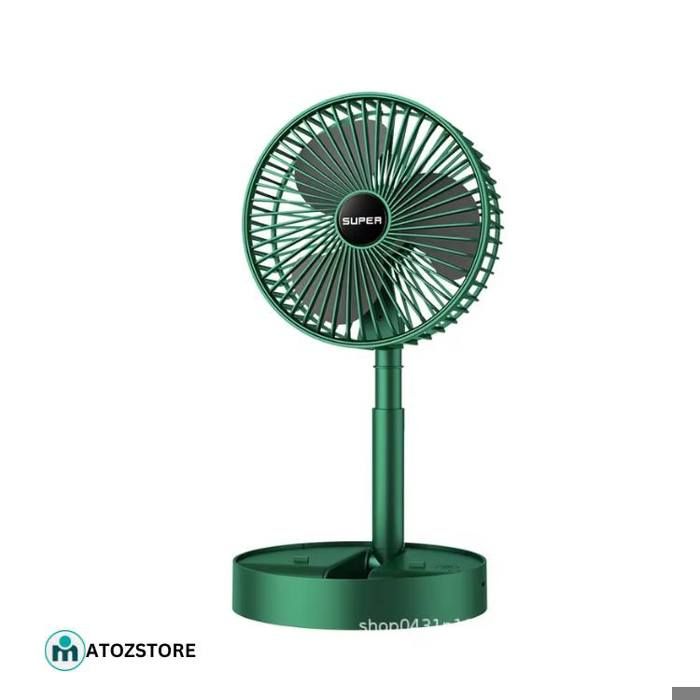 Ventilateur de bureau pliable électrique portable, rechargeable par USB, 3 vitesses, hauteur réglable,Couleur aléatoir