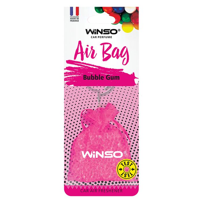 Parfum auto - WINSO - AIR BAG - Bubble Gum - Élimine les odeurs - Design moderne