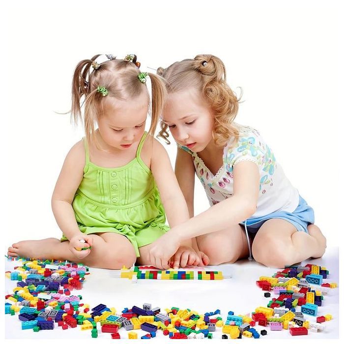 Jeu de construction - GENERIC - 500 Blocs - Couleur filles - Compatible LEGO - 3 ans+