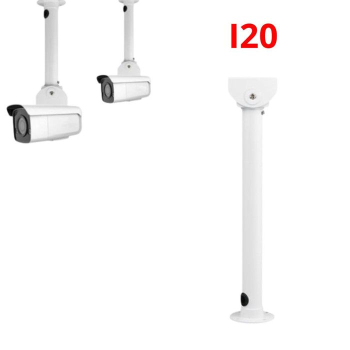 Support Caméra Galvanisé I20 – 20cm Fixation Murale Solide