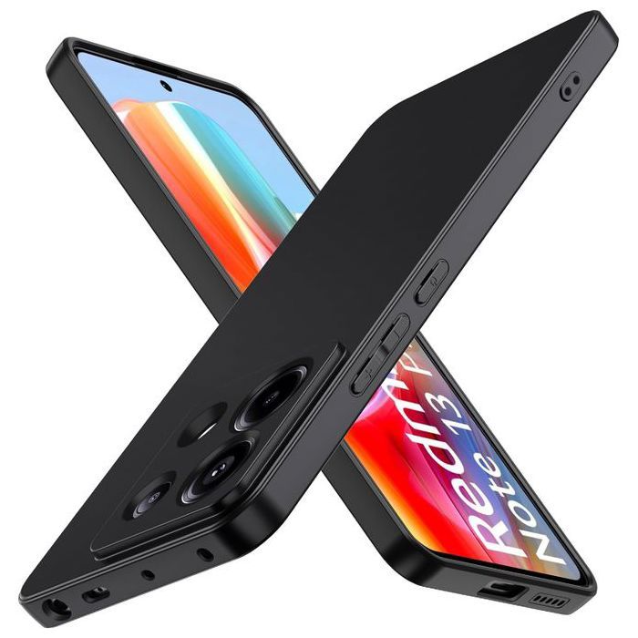 Pochette en Silicone pour Xiaomi Poco X6 5G- Noir
