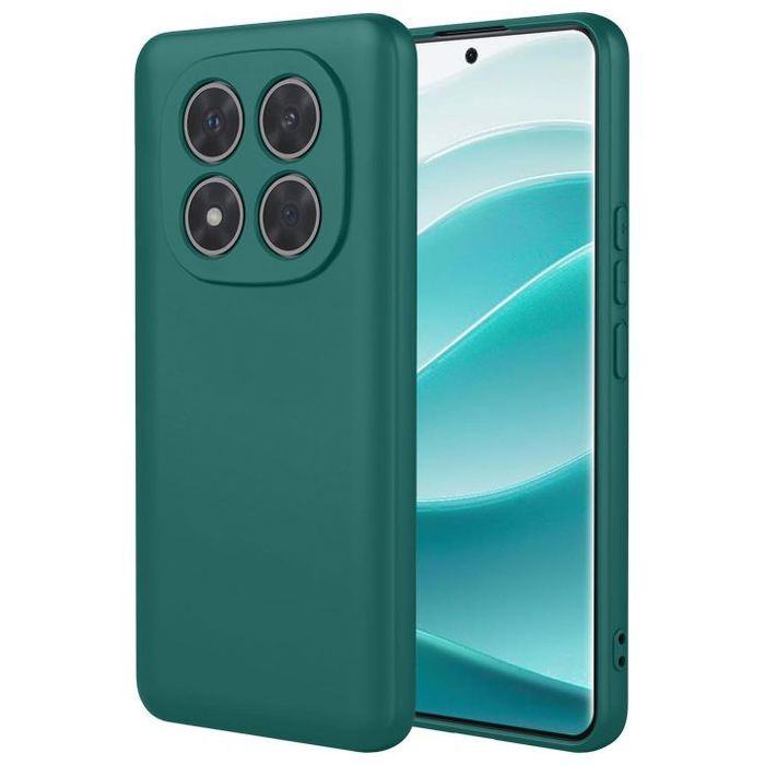 Pochette en Silicone pour Xiaomi Redmi Note 14 pro 5G- Vert