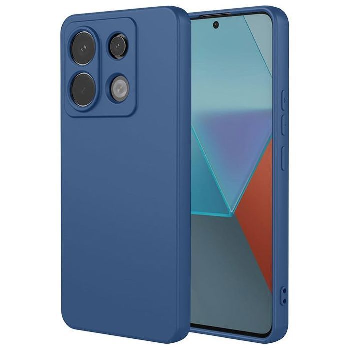 Pochette en Silicone pour Xiaomi Redmi Note 13 Pro 5G- Bleu