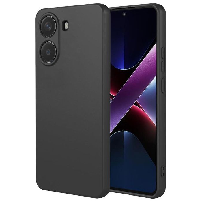 Pochette en Silicone pour Xiaomi Poco X7 Pro 5G- Noir
