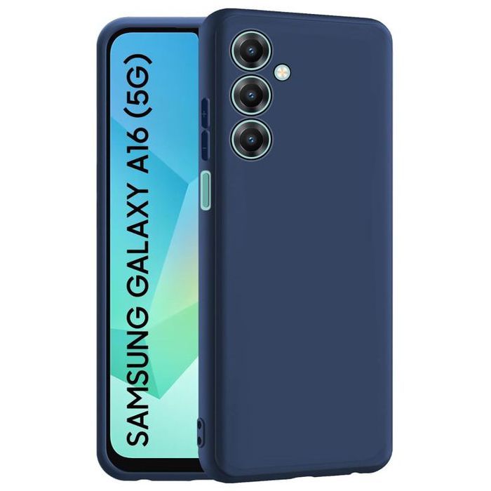 Pochette en Silicone pour Samsung A16 - Bleu