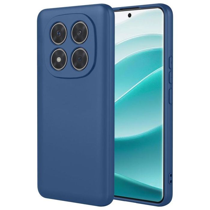 Pochette en Silicone pour Xiaomi Redmi Note 14 pro 5G- Bleu