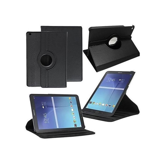 Pochette pour ipad 2-3-4 Support Rotatif à 360° Housse Étui, Noir