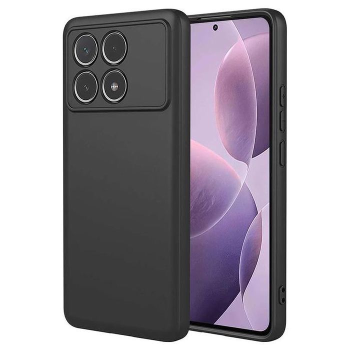 Pochette en Silicone pour Xiaomi Poco x6 Pro- Noir