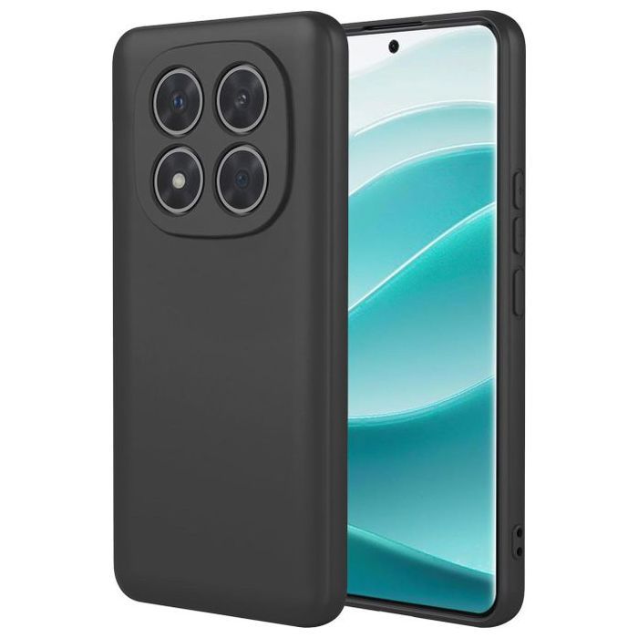 Pochette en Silicone pour Xiaomi Redmi Note 14 pro 5G- Noir