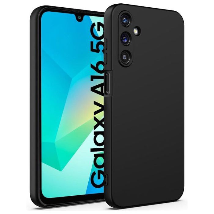 Pochette en Silicone pour Samsung A16 - Noir