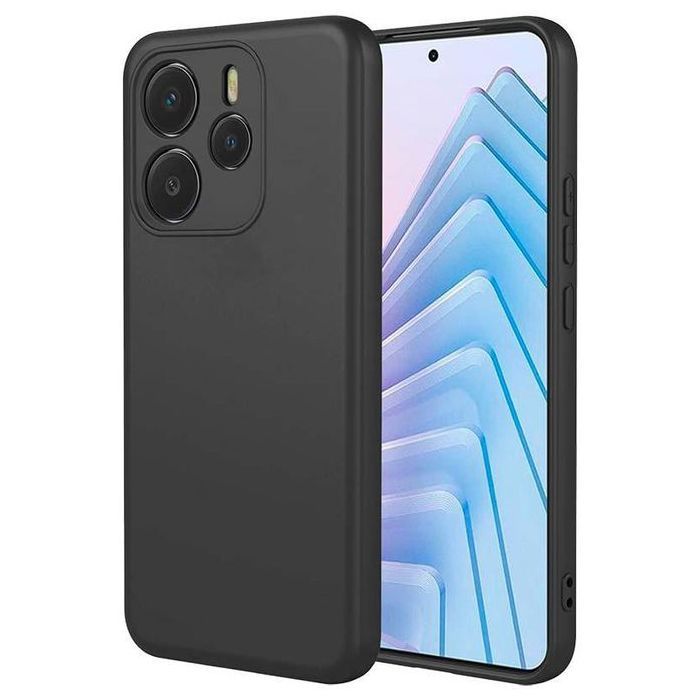 Pochette en Silicone pour Xiaomi Redmi Note 14 4G- Noir