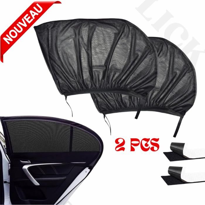 2 Pièces Pare-Soleil Fenêtre Voiture pour Vitres Latérales Arrière Voiture Bouclier Tissu Rideau Protection UV Pare