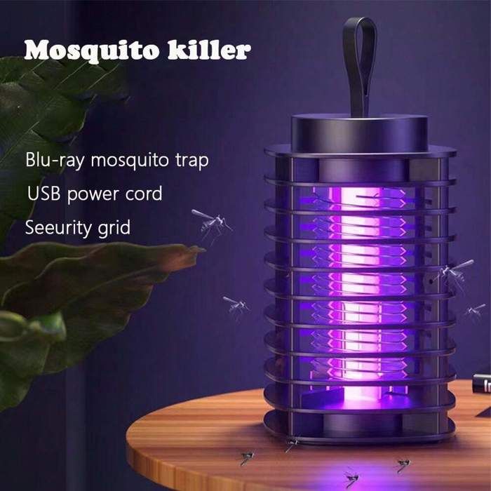 Tue-moustique Intérieur avec Choc Électrique, Piège à Insectes UV, Abat-jour en Plastique Durable, couleur aléatoir