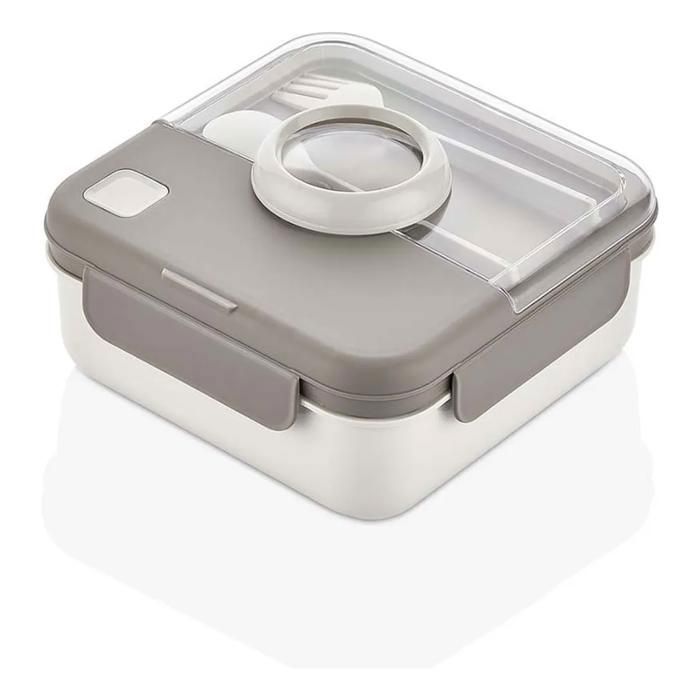 Boîte à Lunch - L-00927 - Beige - Carré - Compatible lave-vaisselle