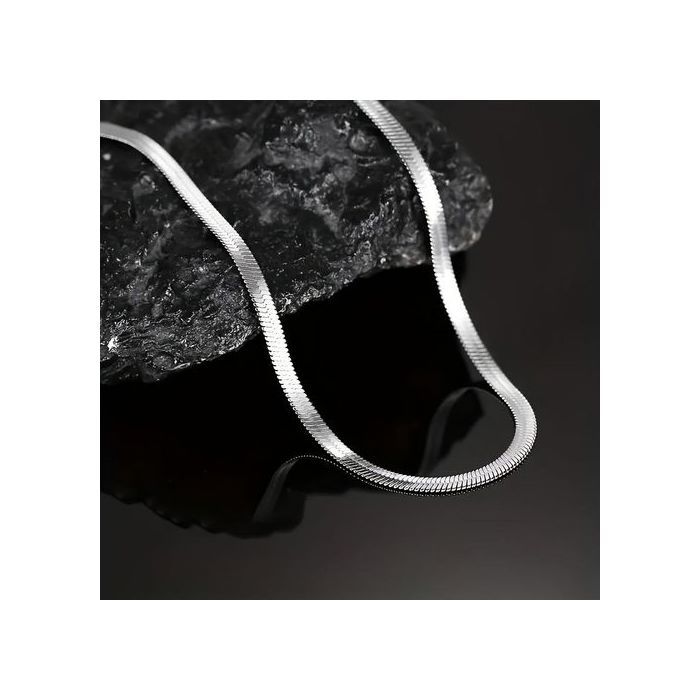 Collier - Hypoallergénique - Acier Inoxydable - Chaîne Serpent - Pour Hommes - Lavable