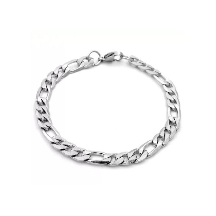 Bracelet Chaîne Argent En Acier Inoxydable Du Qualite Pour Hommes