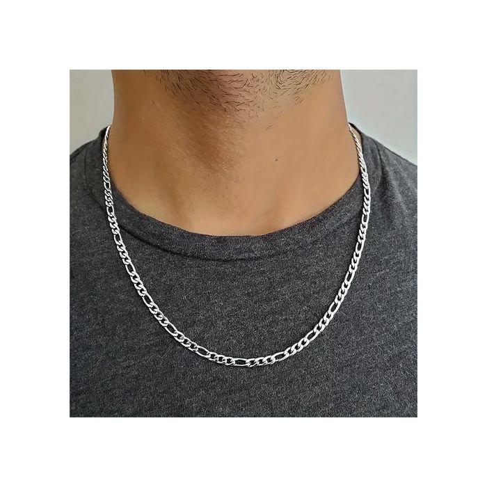 Collier - Inoxydable - Argent - 60 cm - Mixte - Pour Hommes