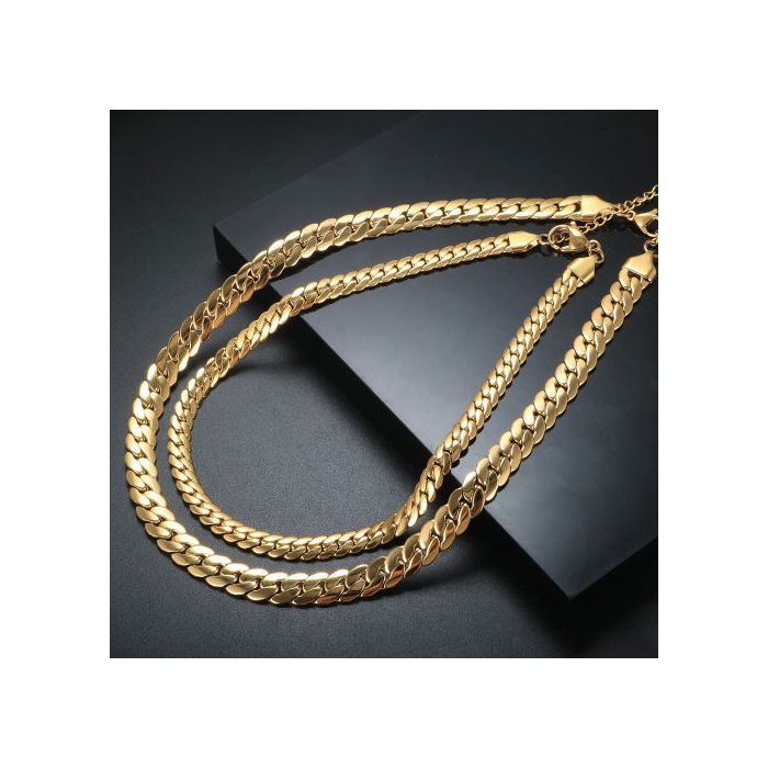 Ensemble de Bijoux - Non spécifié - Serpent - Acier Inoxydable - Collier et Bracelet - Mixte
