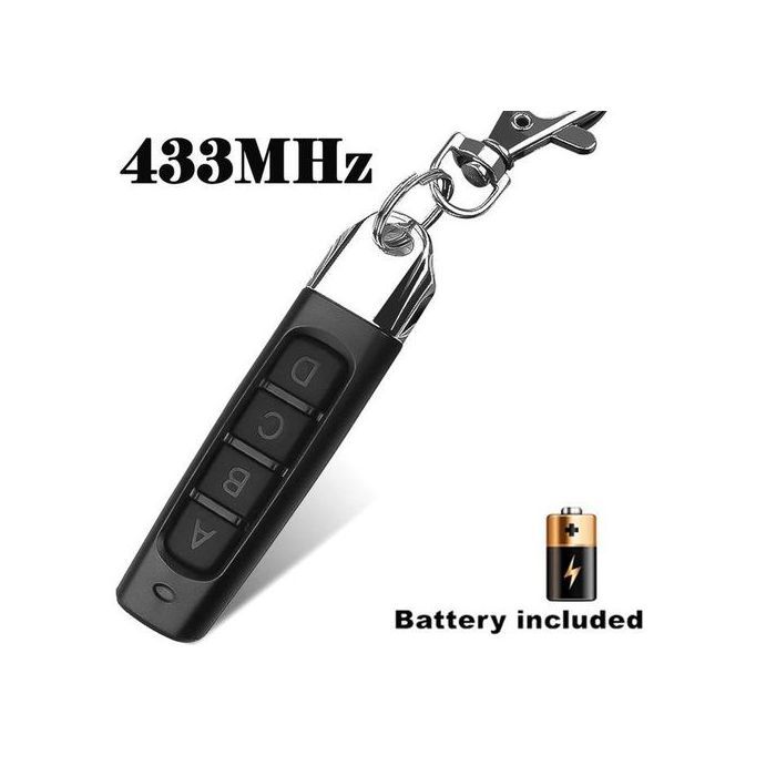 Télécommande sans fil pour portail de garage électrique,copie à 4 clés,télécommande à batterie,contrôle d'accès,433MHz