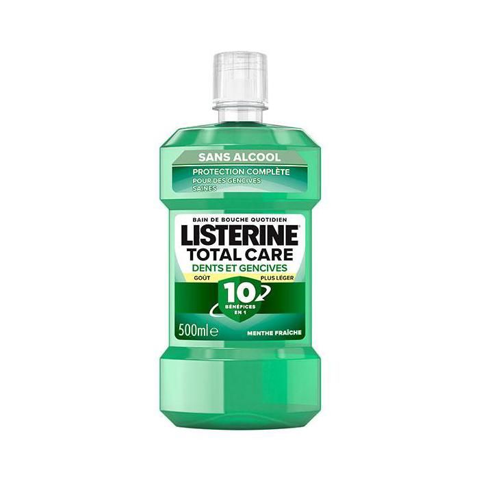 Listerine Bain de Bouche Total Care 10en1 Dents Genvices Sans Alcool - 500ml