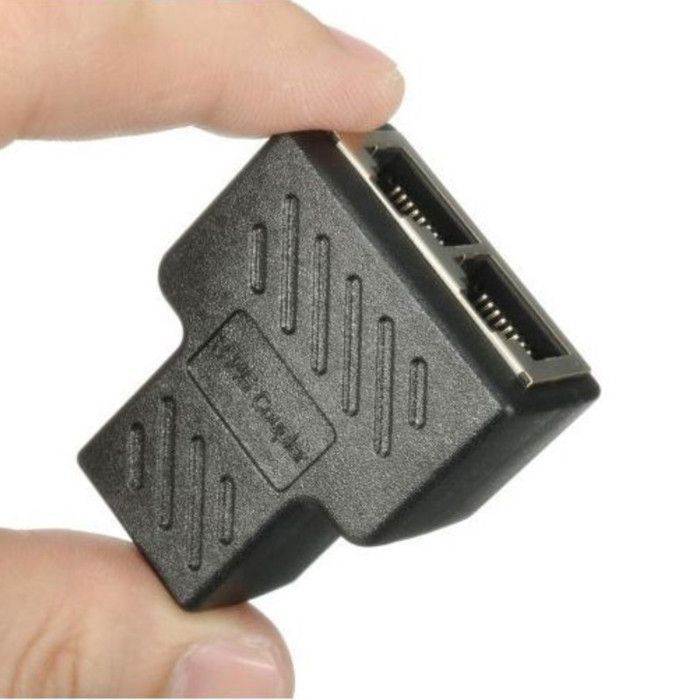 Adaptateur Répartiteur RJ45 LAN Ethernet – Splitter 1 Port vers 2 Ports RJ45 Femelle