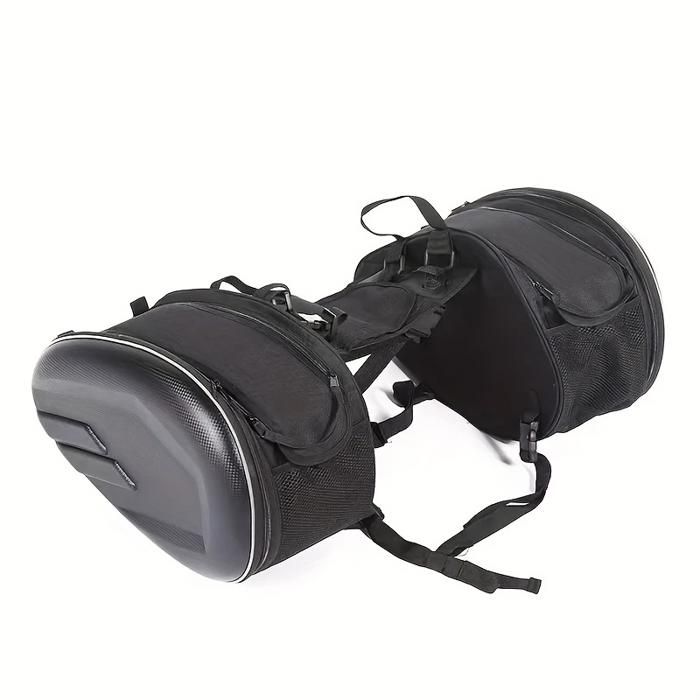 Sac Sacoches étanches extensibles pour moto, avec housse de pluie pour casque, valise latérale pour moteur